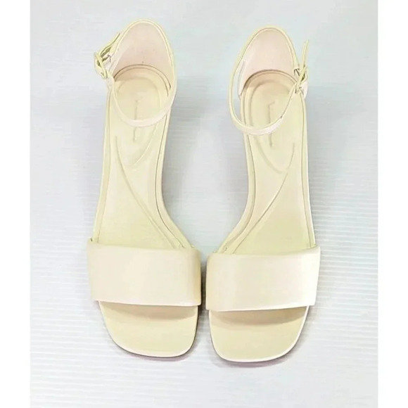 Vince Women's Pepa Ankle Strap Mid Heel Sandals Marble Cream Size 9.5 MSRP $295 - Picture 5 of 12